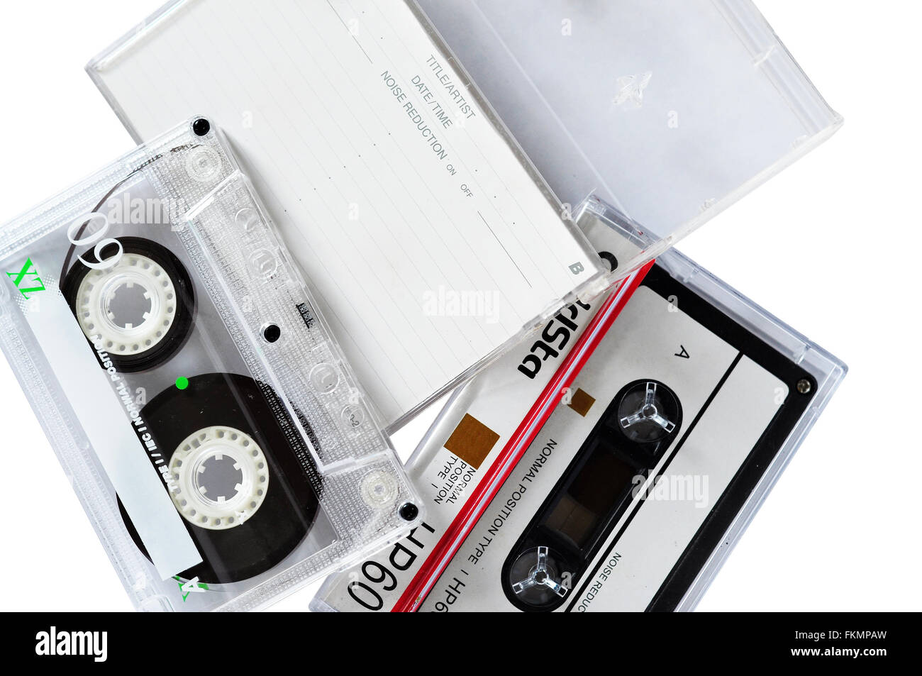 Audio e musica di registrazione e memorizzazione dei tagli Foto Stock