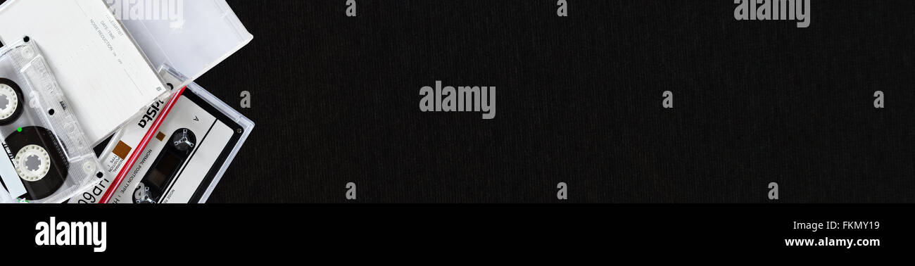 Musica suono registrazione e memorizzazione adatto per lo sfondo e i banner Foto Stock