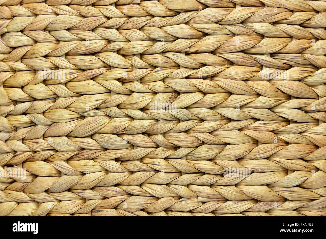 Naturale tessuta a mano Corn buccia superficie come uno sfondo Foto Stock