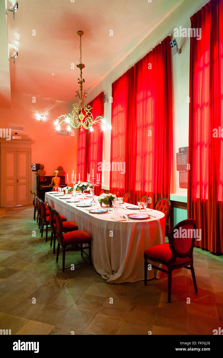 WIMU museo del vino castello Falletti, Barolo, Langhe, Piemonte, Italia Foto Stock