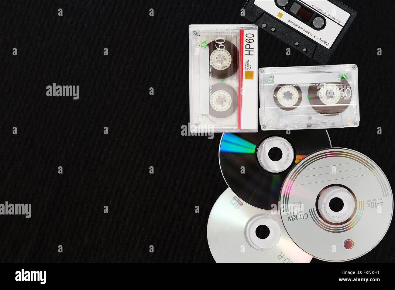 Musica suono registrazione e memorizzazione adatto per lo sfondo e i banner Foto Stock