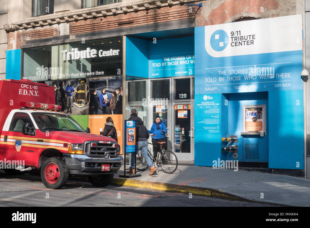 9/11 omaggio centro, NYC Foto Stock