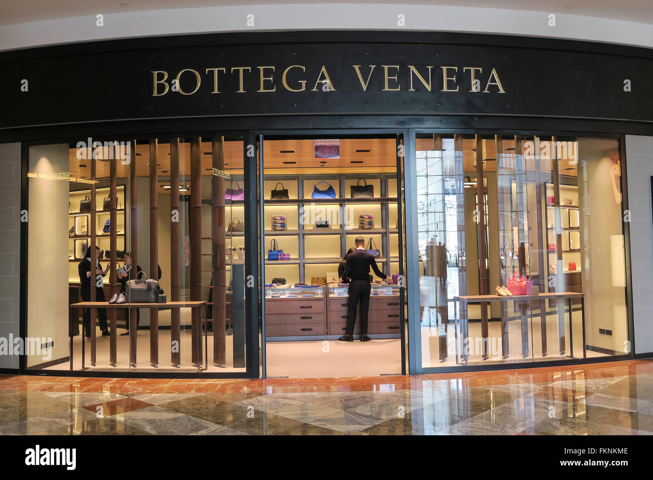 Bottega Veneta Store, luogo di Brookfield nel Battery Park City, NYC, STATI UNITI D'AMERICA Foto Stock
