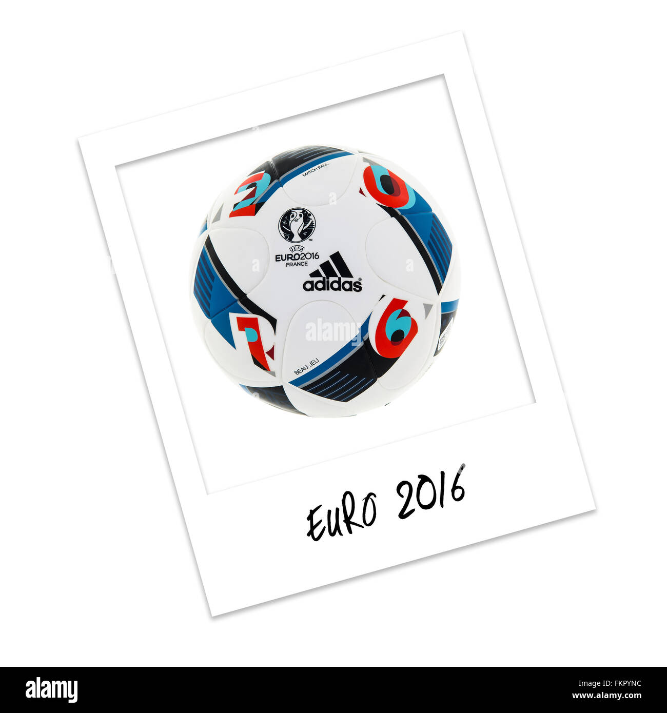 Polaroid foto Euro 2016 Football Foto Stock