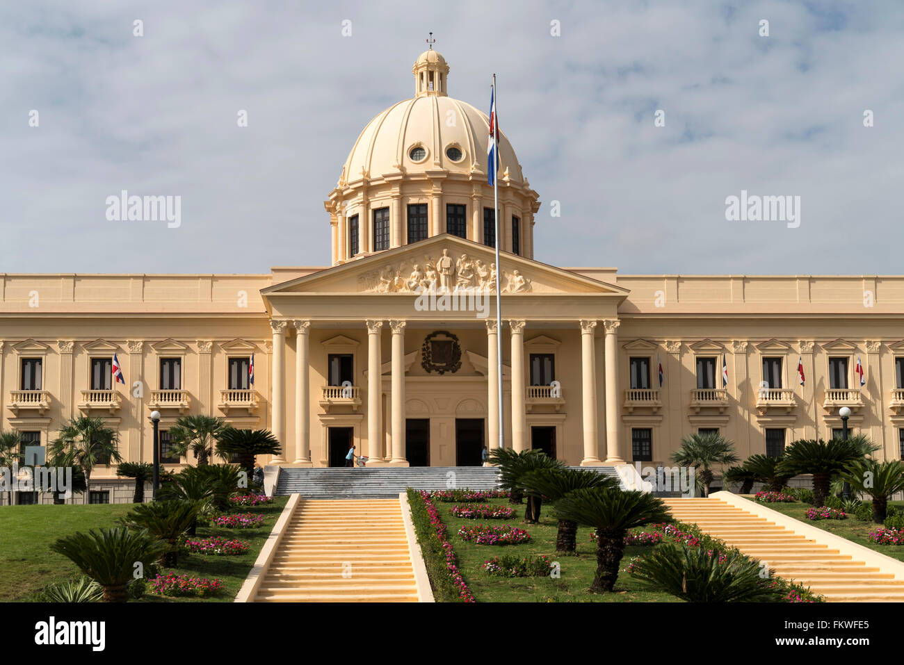 Il Palazzo Nazionale, capitale Santo Domingo, Repubblica Dominicana, Caraibi, America, Foto Stock