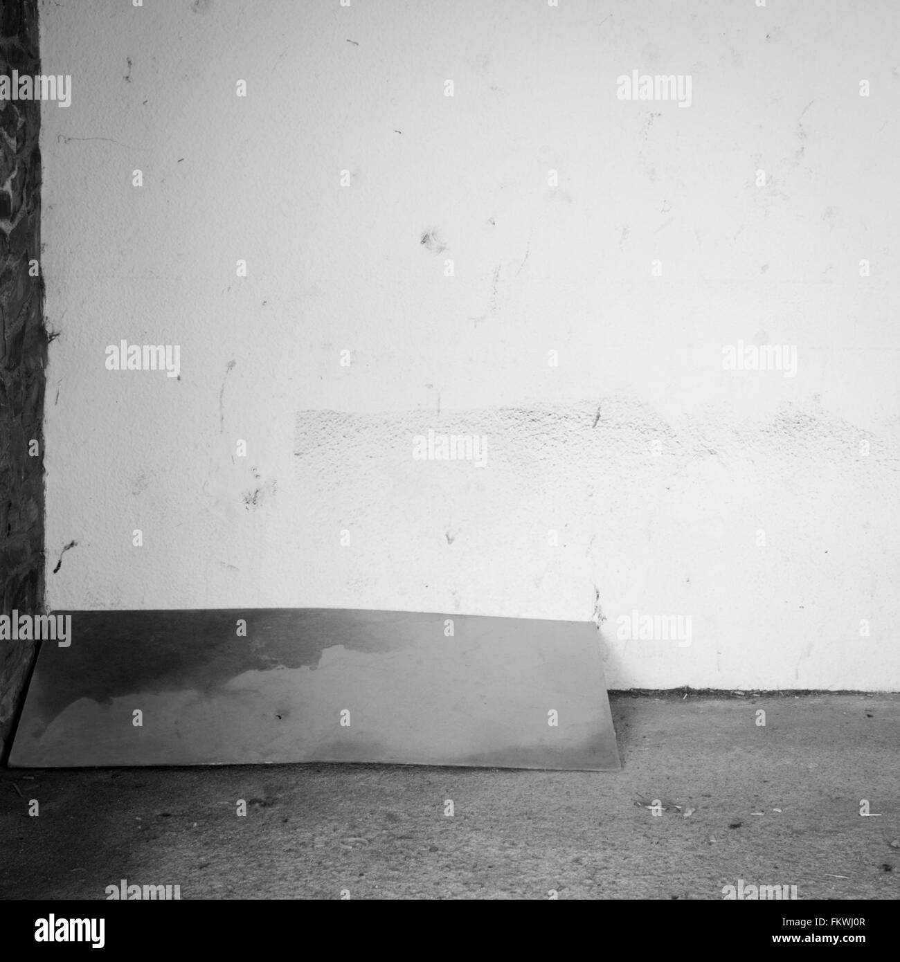 Segni di nel caso in cui una persona senza dimora passa le notti in un rifugio su Cliff Road, Falmouth Foto Stock