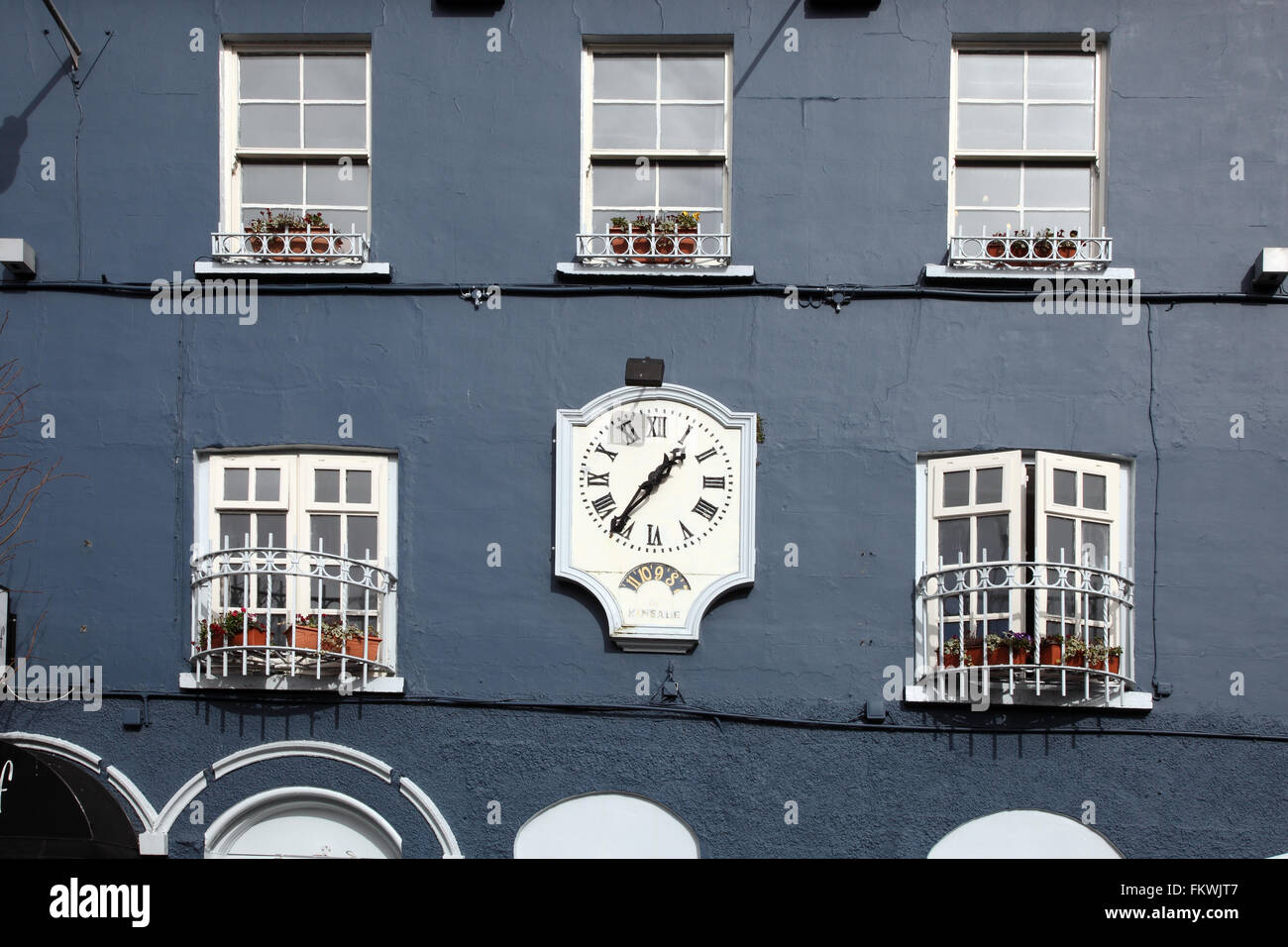 La facciata della Blue Haven Hotel a Kinsale Foto Stock