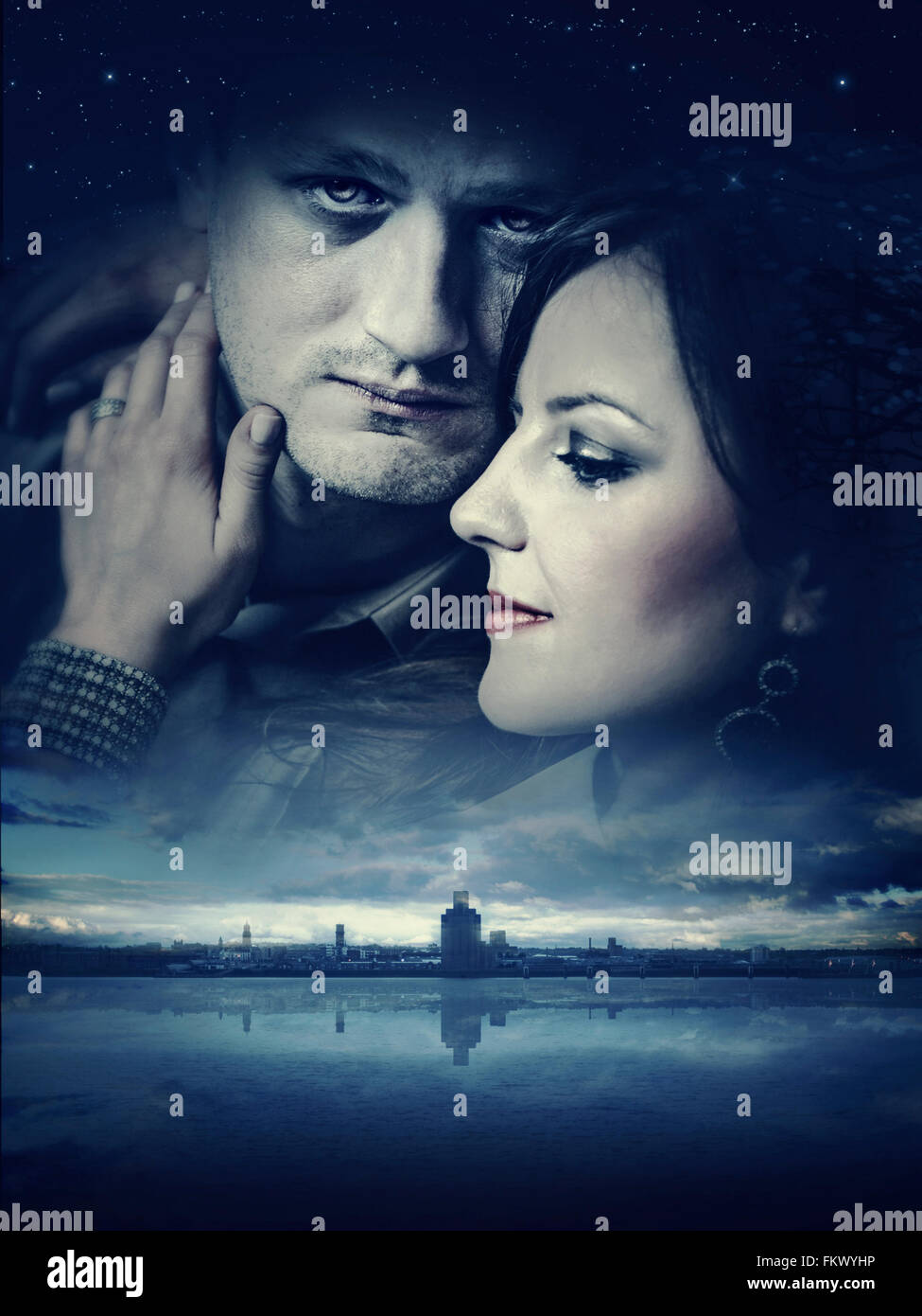 Coppia giovane in amore Foto Stock