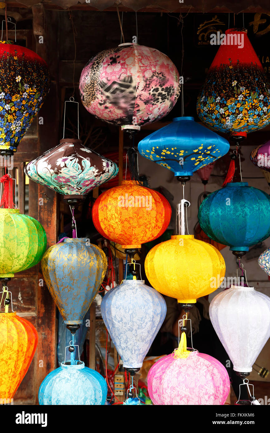 Lanterne colorate, Hoi An, Vietnam Foto Stock