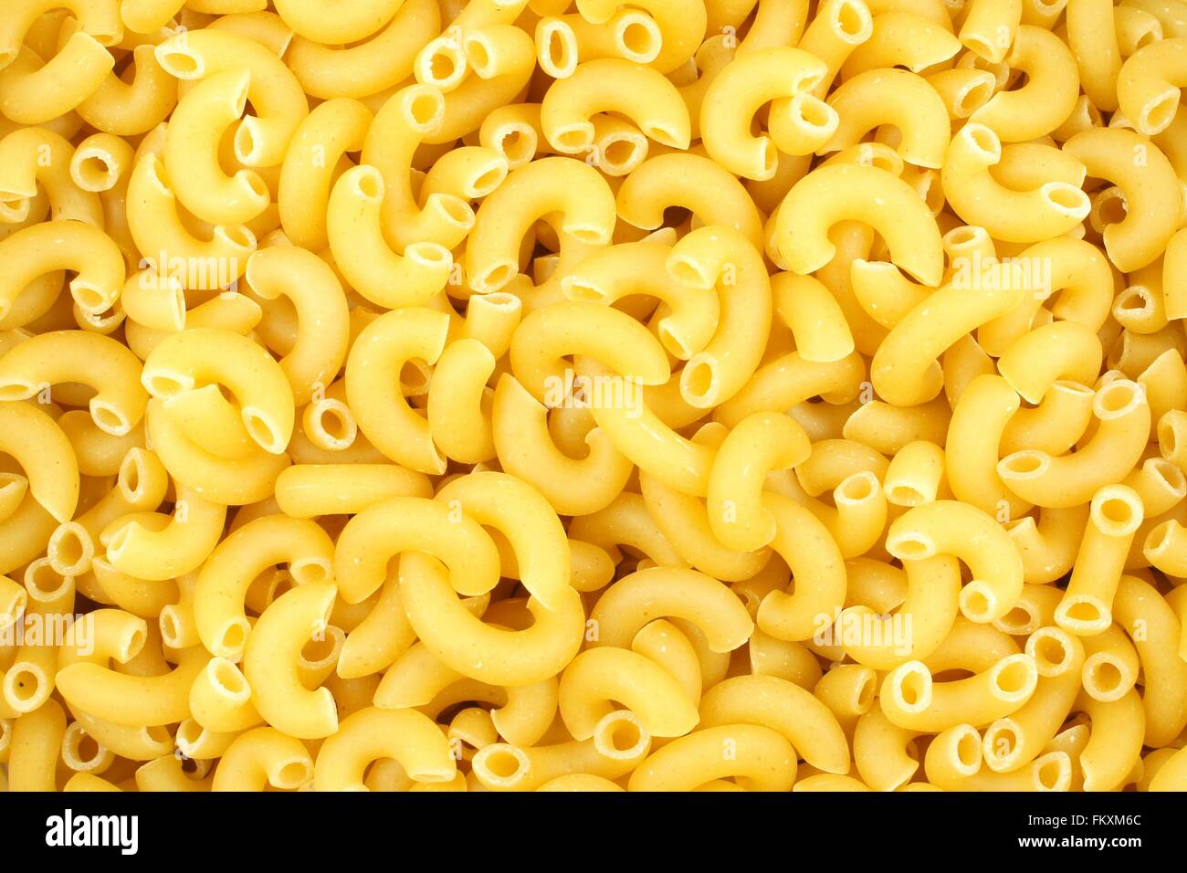 A fondo pieno di secco non cotti maccheroni Foto Stock