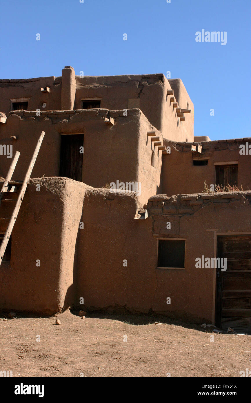 Abitazione a Taos Pueblo Foto Stock