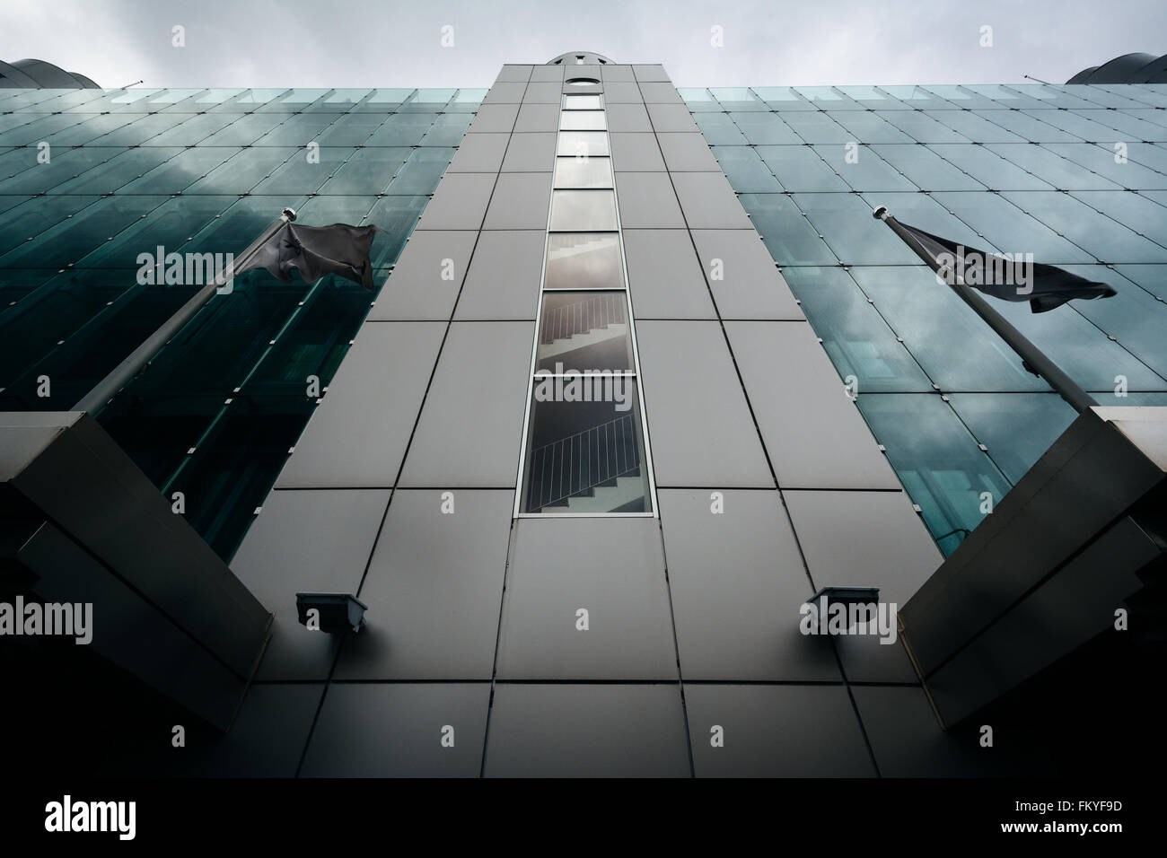 Edificio moderno a Tallinn in Estonia. Foto Stock