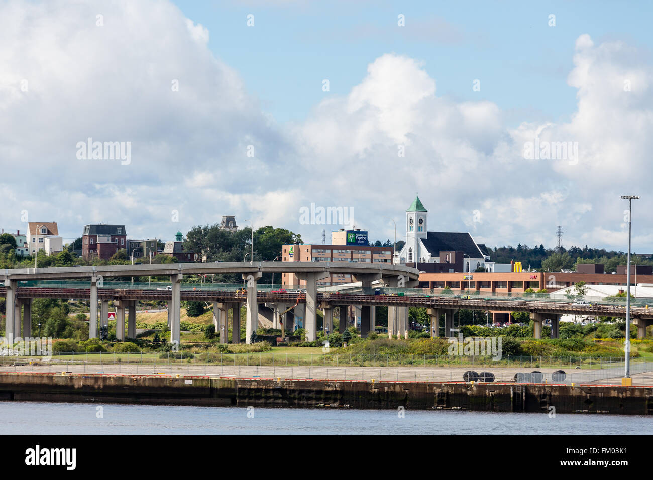 Alta ponti in San Giovanni, New Brunswick Foto Stock