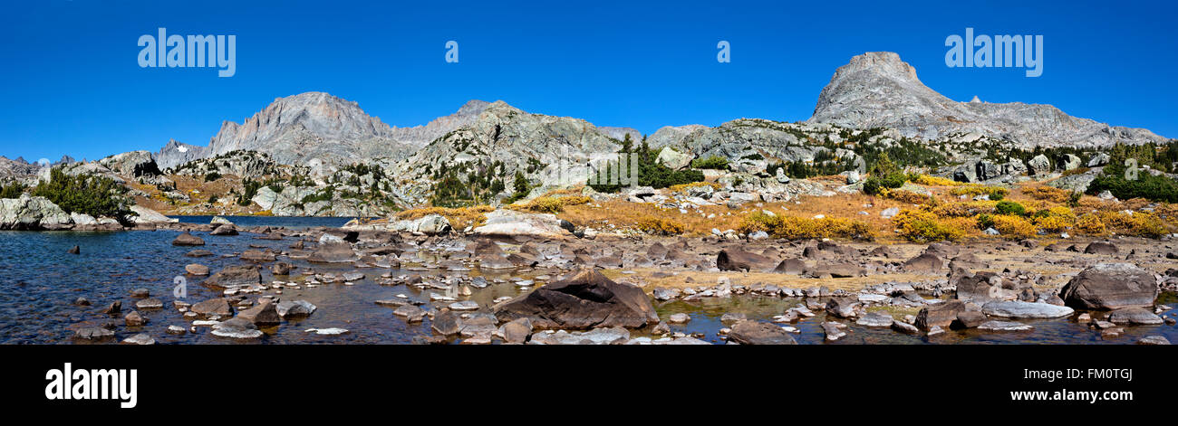 WY01278-00...WYOMING - Isola del Lago in Bridger area selvaggia di Wind River Range. Foto Stock