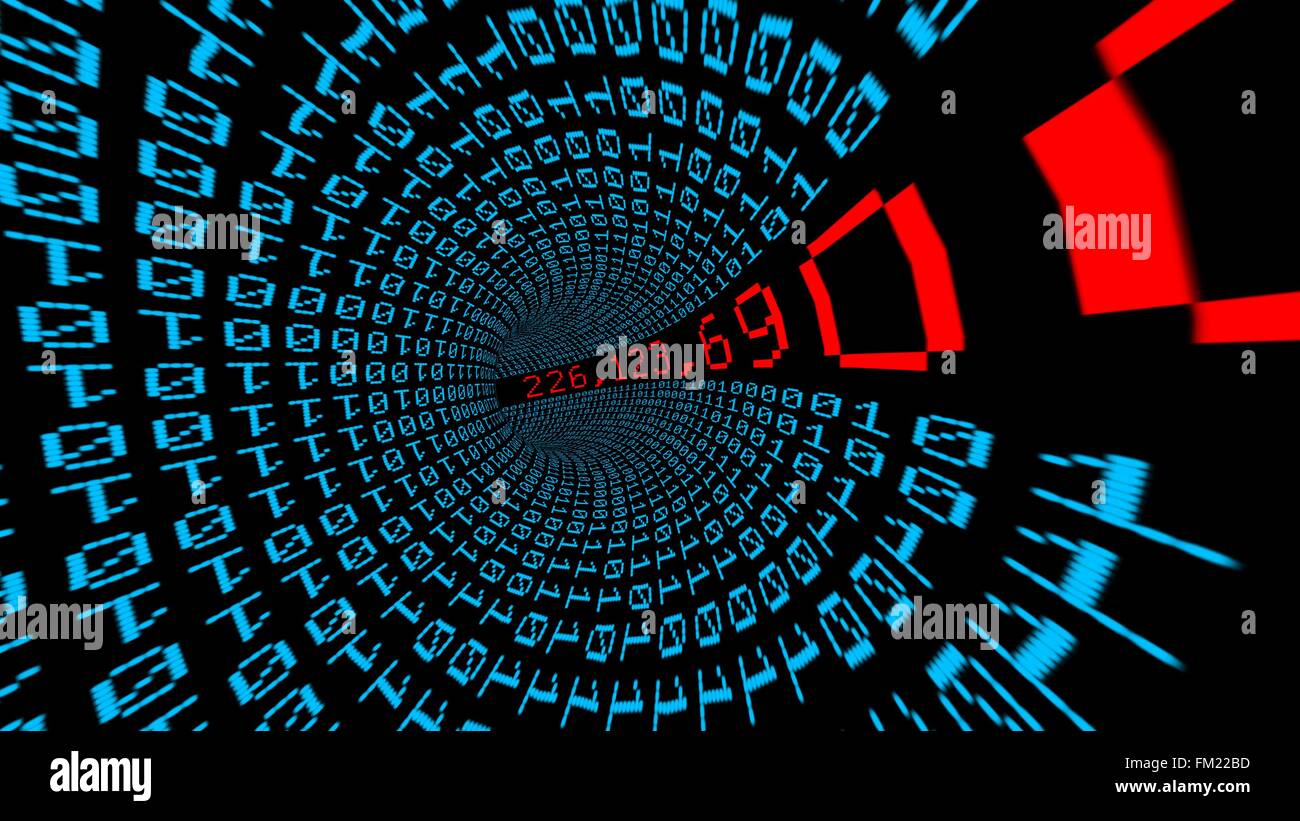 Indirizzo IP tunnel di dati Foto Stock