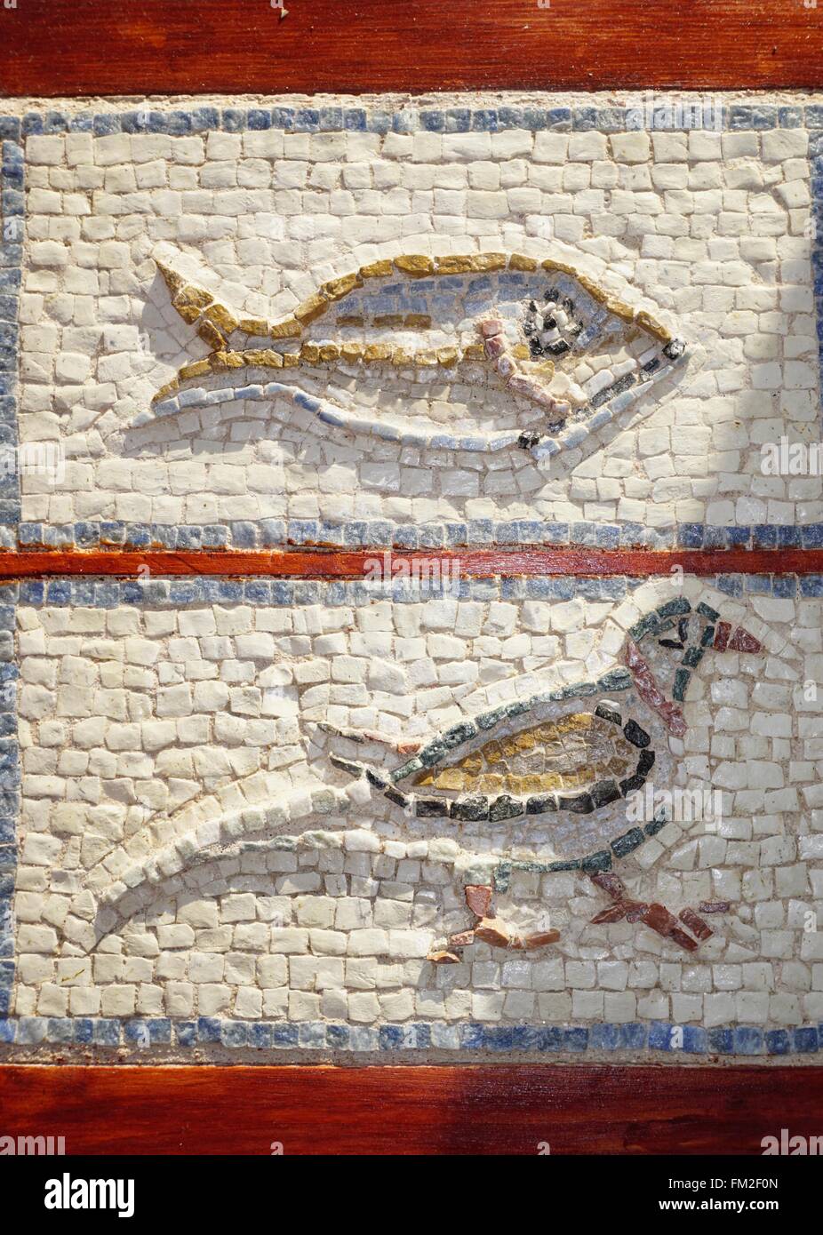 Il Kourion (aka Curias o curio) sito archeologico nei pressi di Limassol a Cipro Foto Stock