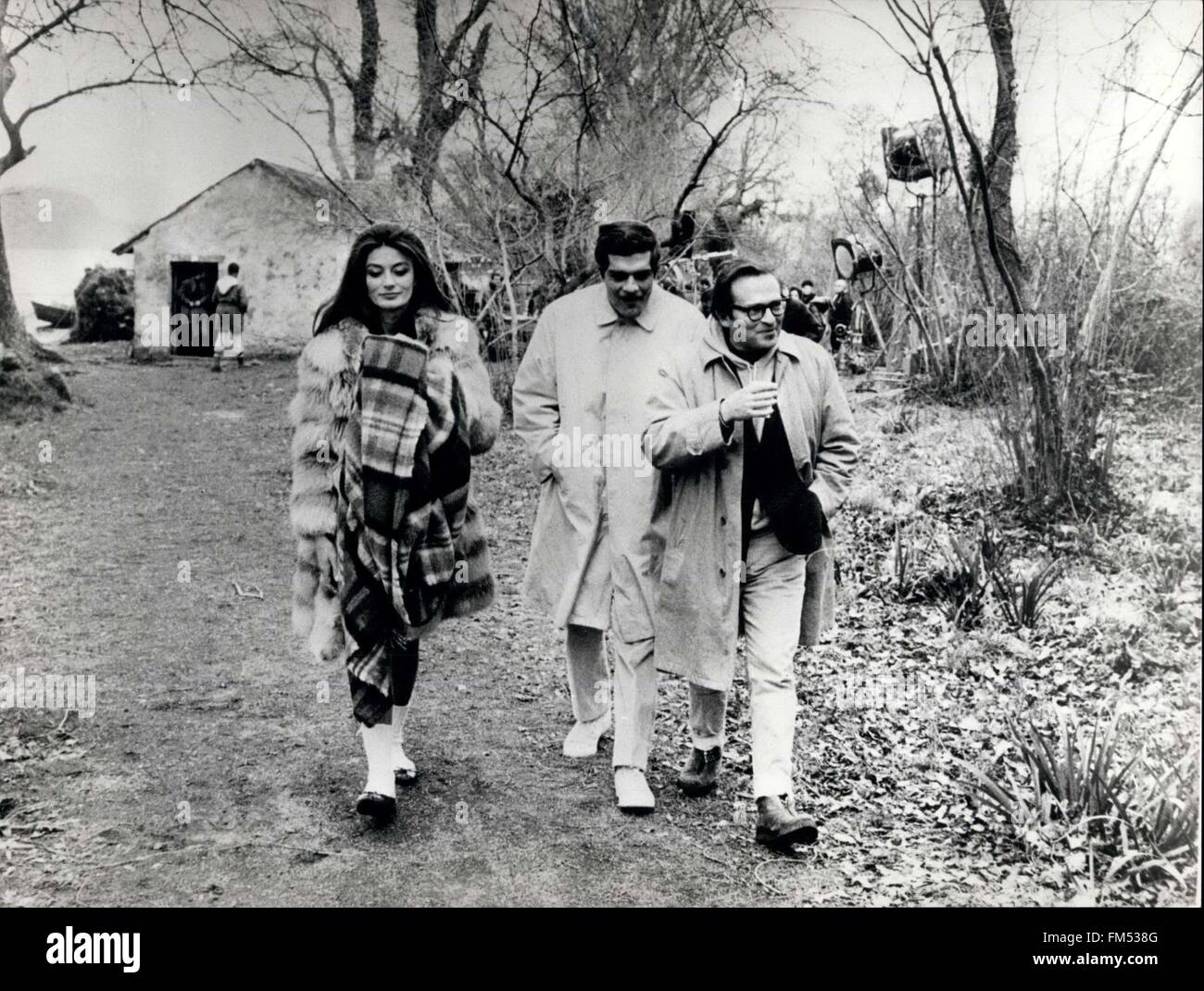 1968 - Mostra fotografica di Anouk Aimee, Omar Sharif e regista Sidney Lumet. © Keystone Pictures USA/ZUMAPRESS.com/Alamy Live News Foto Stock