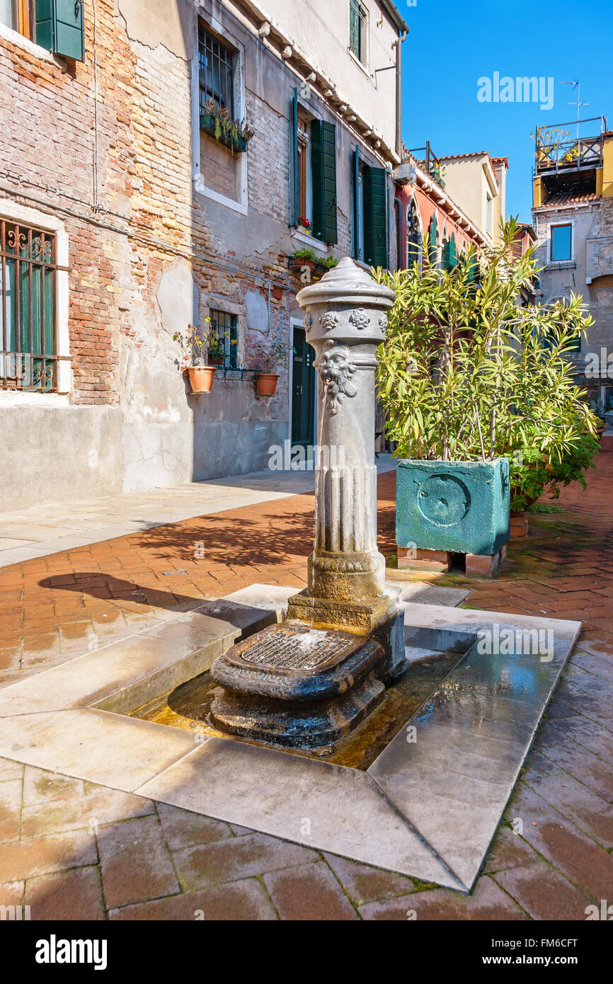 Toccare Street. Venezia, Italia Foto Stock