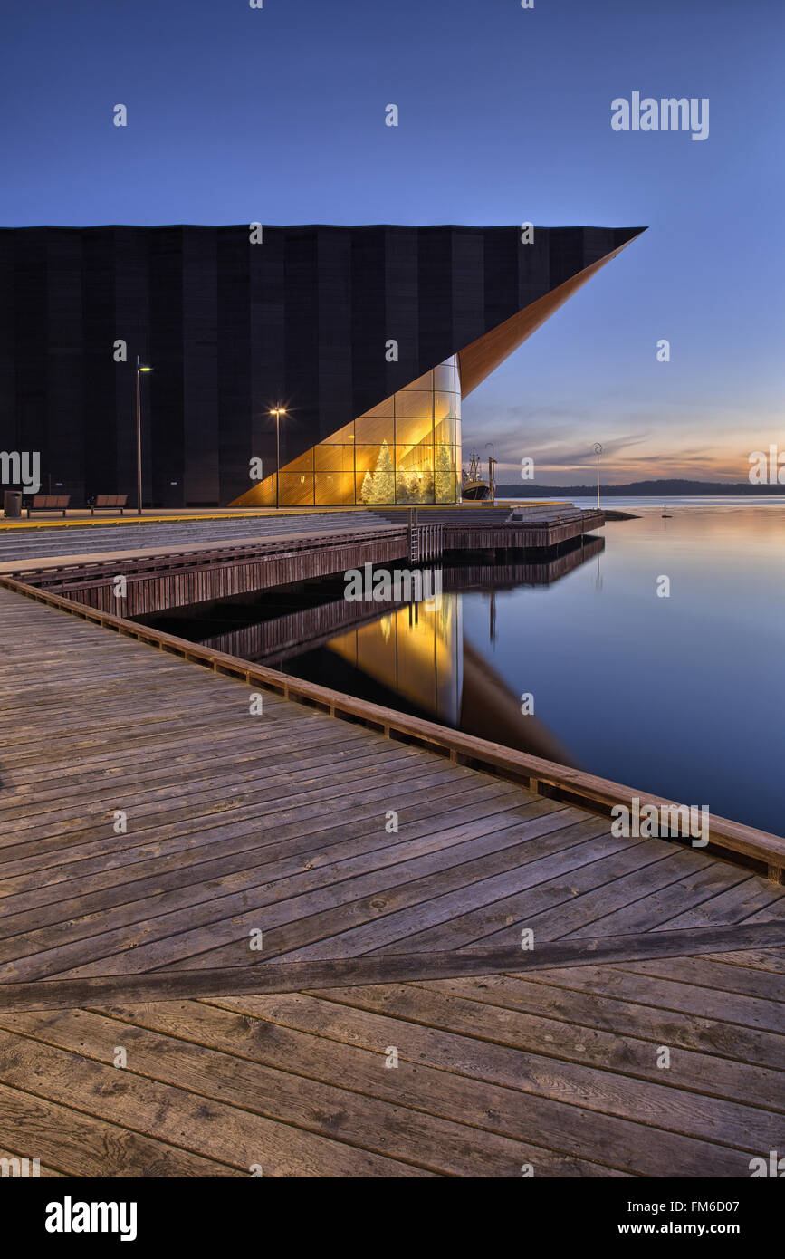 Kilden teatro e sala concerti in Kristiansand, progettato dagli Architetti ALA e arkitekter SMS. Foto Stock