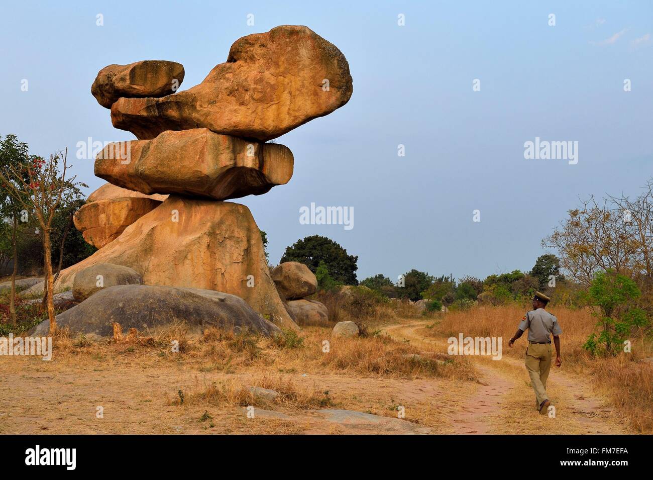 Zimbabwe Harare provincia, Epworth rocce di bilanciamento Foto Stock