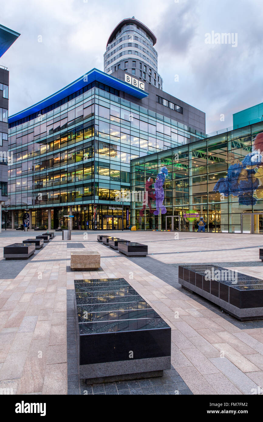 Media City, Salford Quays, Manchester, Lancashire, Inghilterra Foto Stock