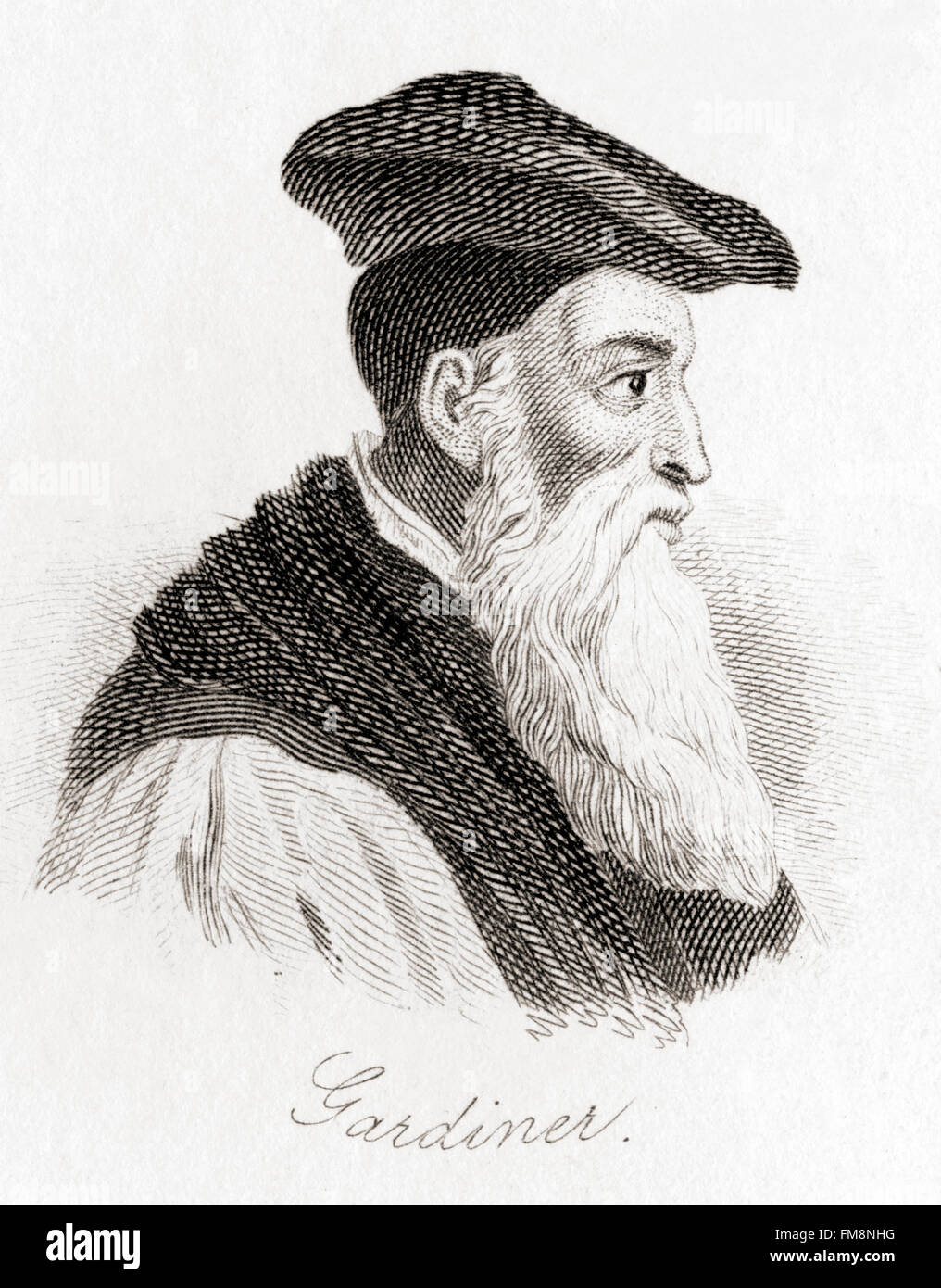 Stephen Gardiner, c. 1483 - 1555. Vescovo inglese, politico e Lord Cancelliere durante l'inglese periodo della Riforma. Foto Stock