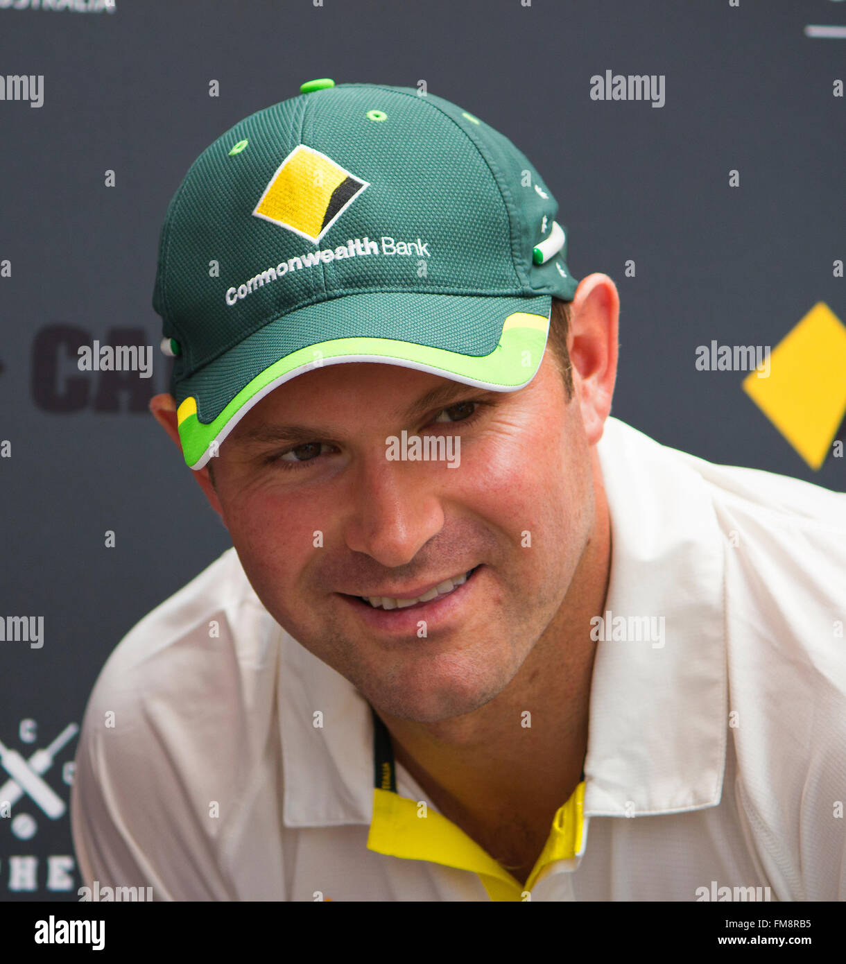 La squadra australiana del grillo stati in Brisbane Australia Foto Stock