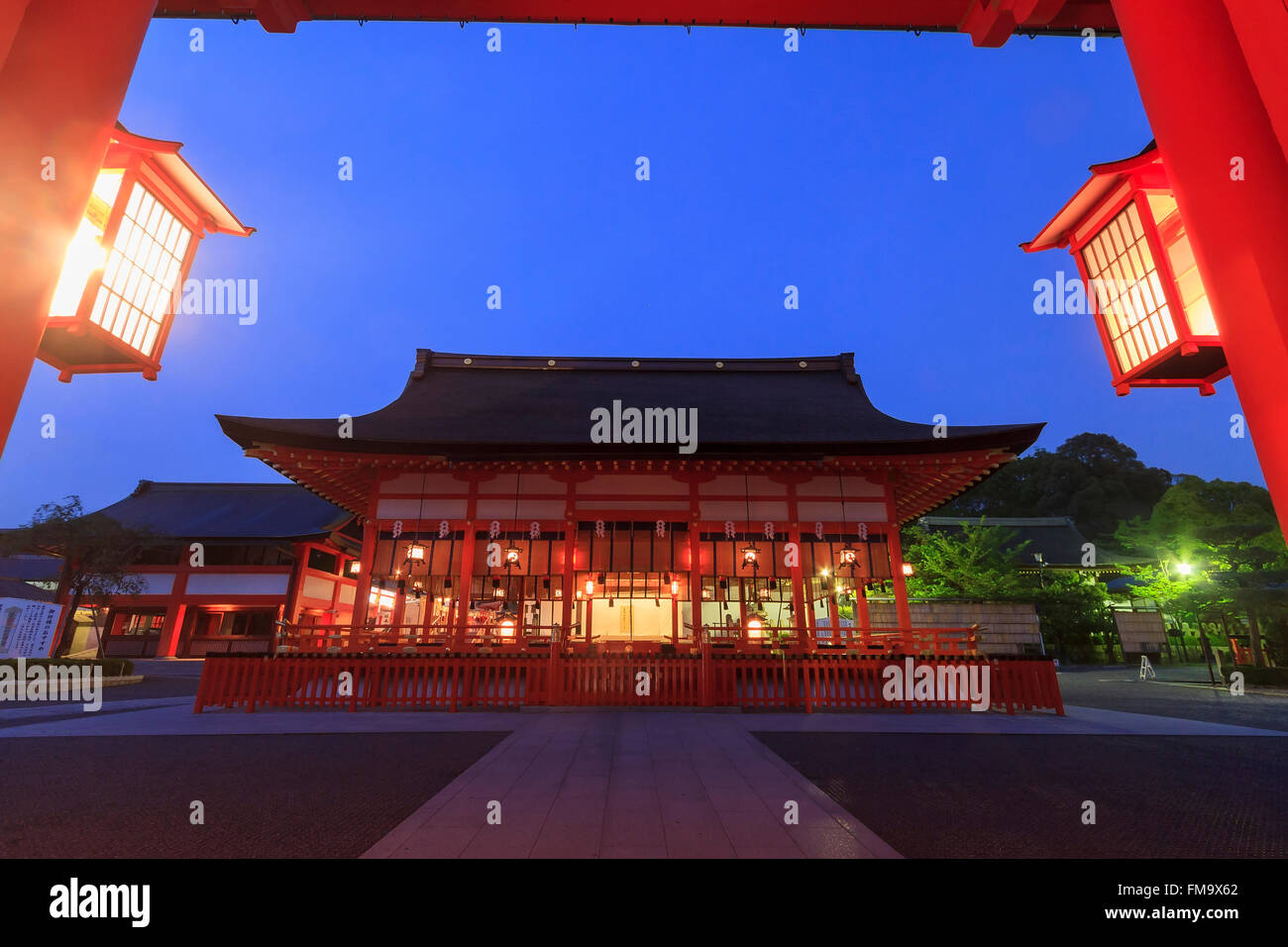 Il famoso Fushimi Inari taisha-in Fushimi-ku, Kyoto, Giappone Foto Stock