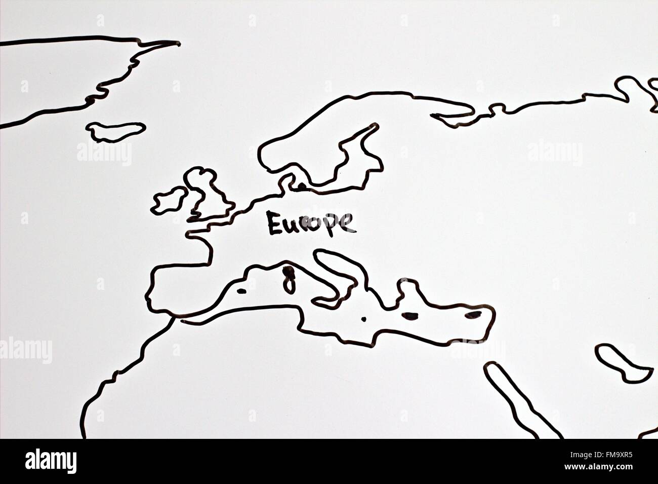 Mappa del mondo Foto Stock