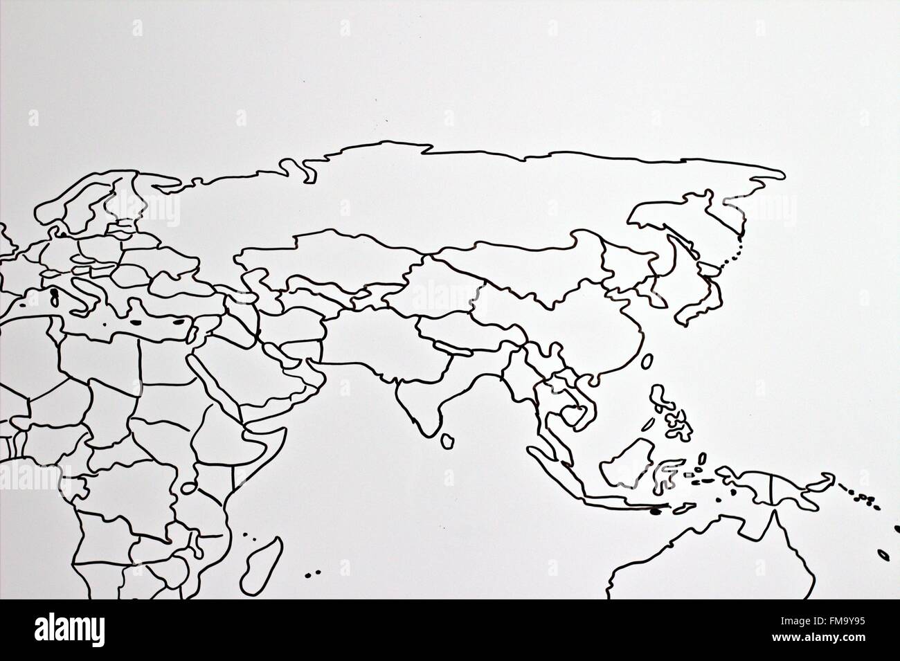 Mappa del mondo Foto Stock
