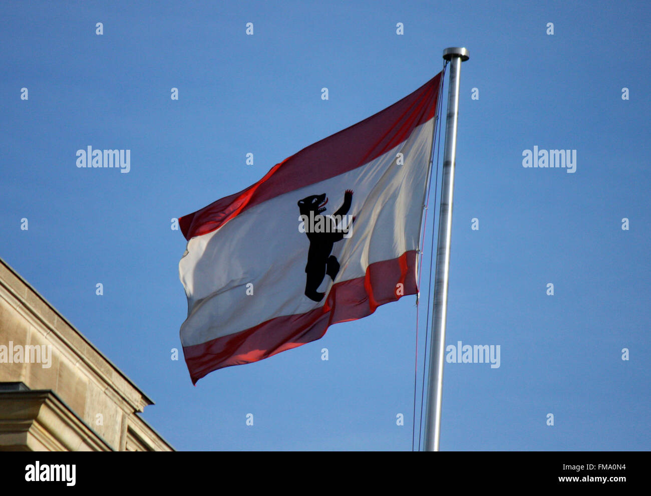 Die Berliner Fahne, Berlino. Foto Stock