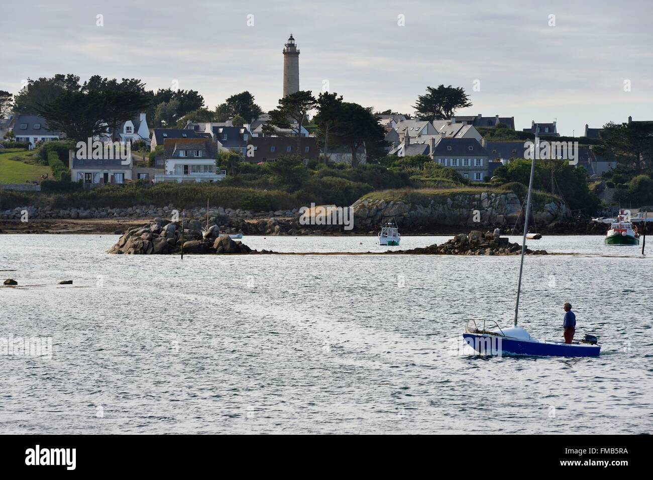 Francia, Finisterre, Ile de Batz Foto Stock