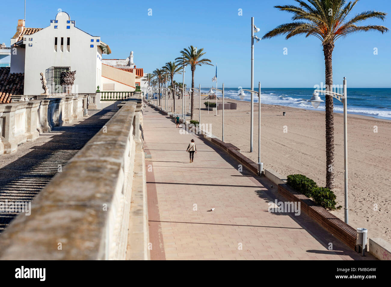 Vil.la Museu Pau Casals,quartiere marittimo di Sant Salvador, El Vendrell, Catalonia,Spagna. Foto Stock