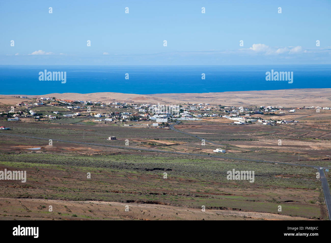 Villaggio Tindaya, isola di Fuerteventura, arcipelago delle Canarie, Spagna, Europa Foto Stock