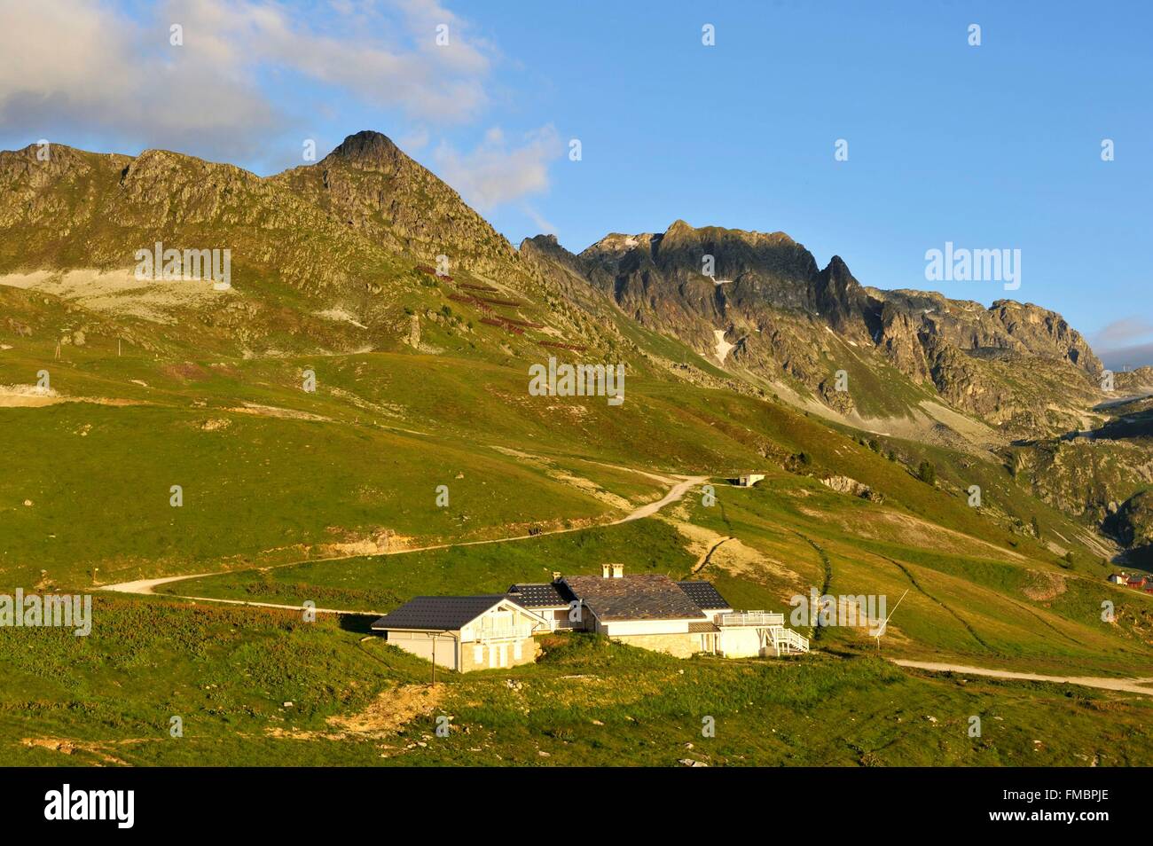 Francia, Savoie, Massif de la Vanoise, Belle Plagne station Foto Stock