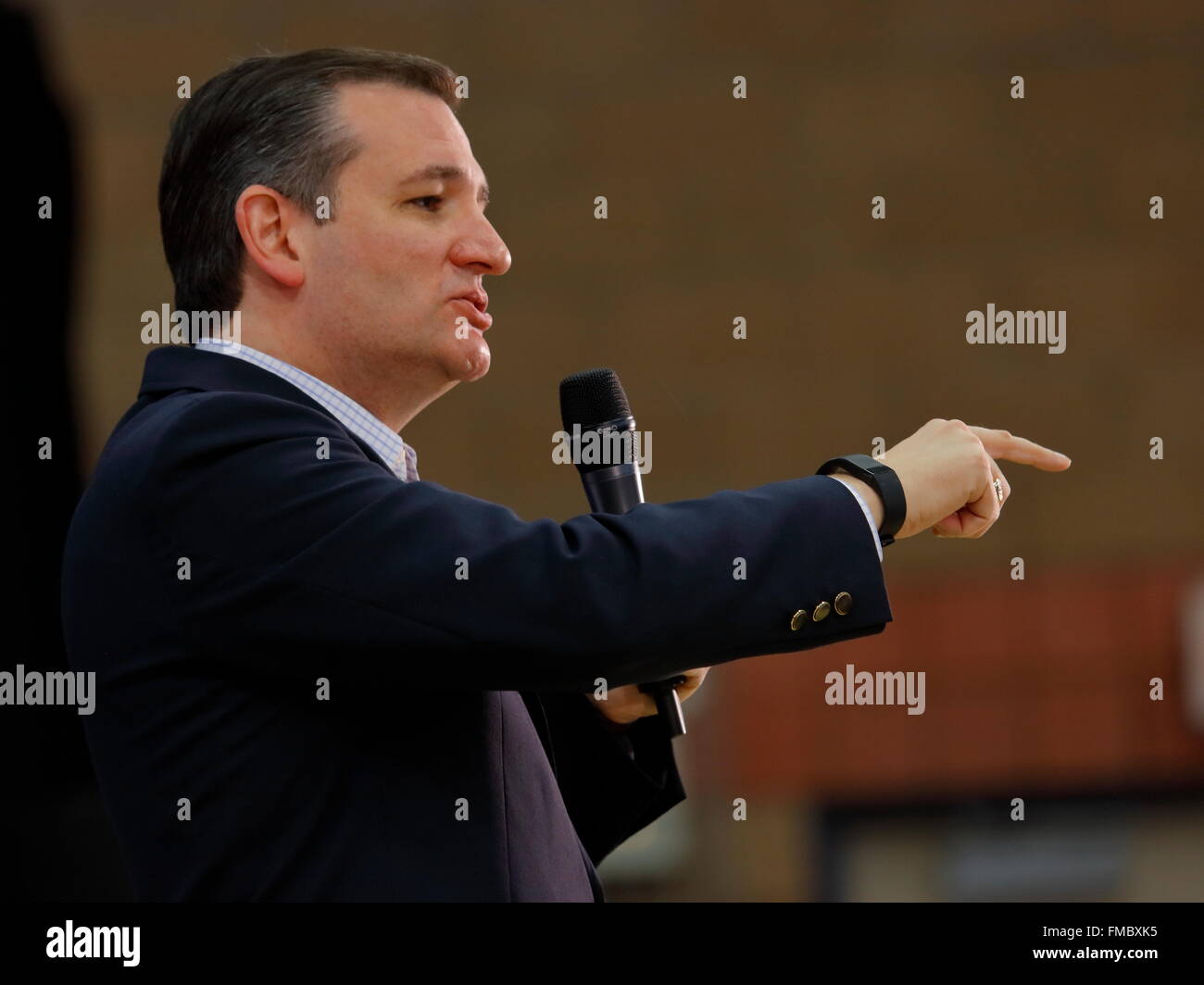 Noi il senatore Ted Cruz campagne in Las Vegas prima repubblicano Caucus Nevada Foto Stock