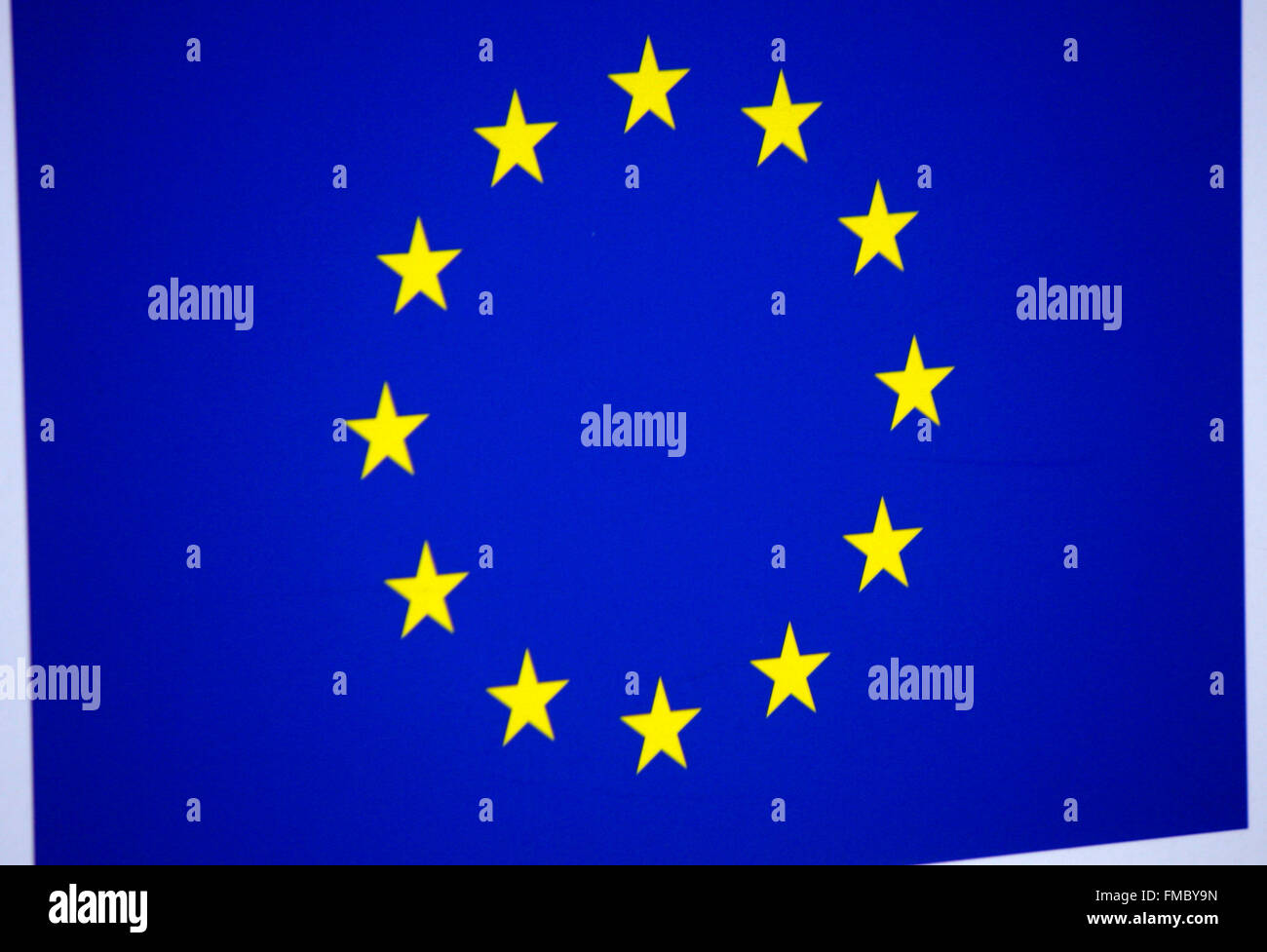 Simbolo: Europaeische Unione/ UE, Berlino. Foto Stock