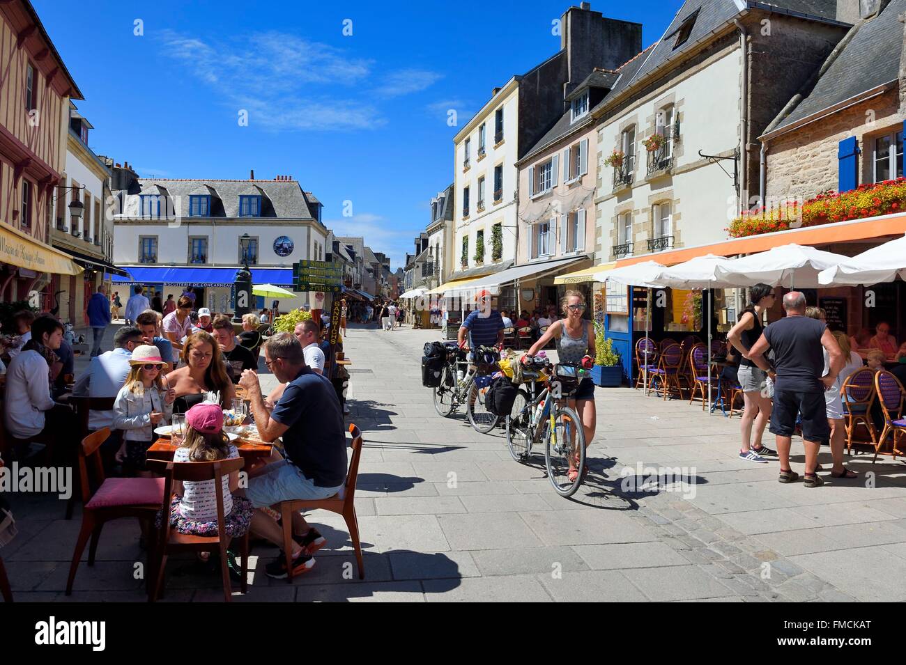 Francia, Finisterre, Concarneau, le ville vicino (città murata) Foto Stock