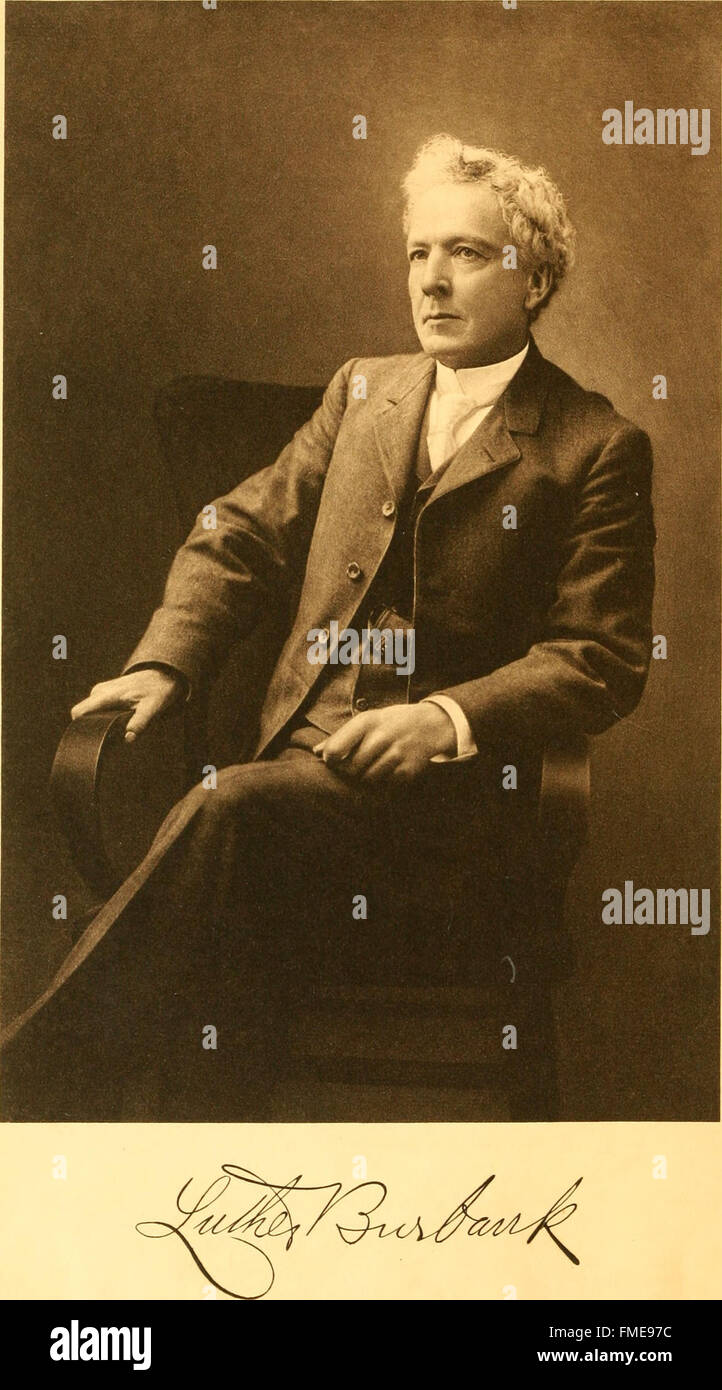 Luther Burbank di premi in natura per l'uomo (1911) Foto Stock