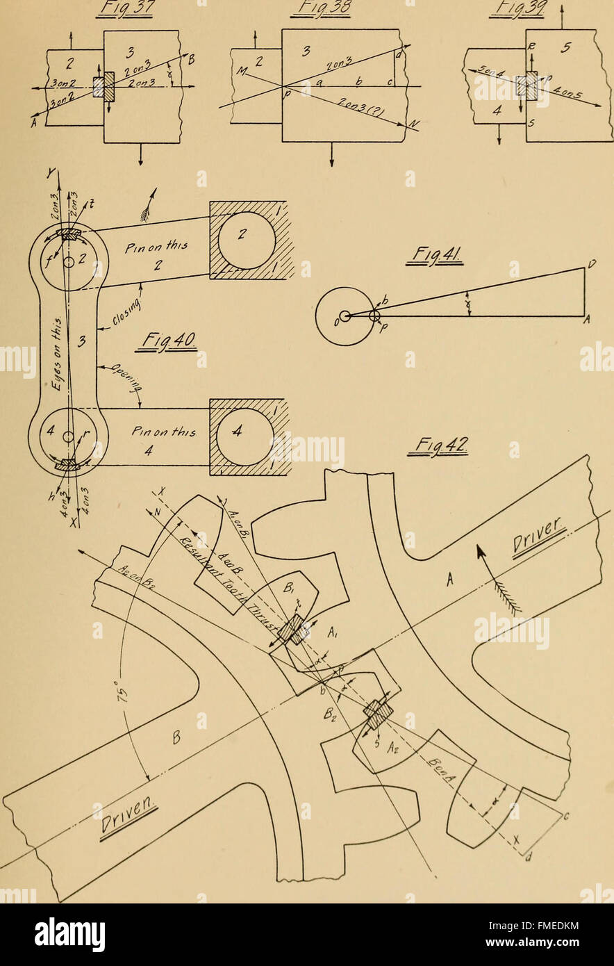 Questa guida del 1909 fornisce una panoramica di disegno meccanico, statica grafica, progettazione di macchine e cinematica, che funge da risorsa per ingegneri e progettisti nei settori tecnici. Foto Stock