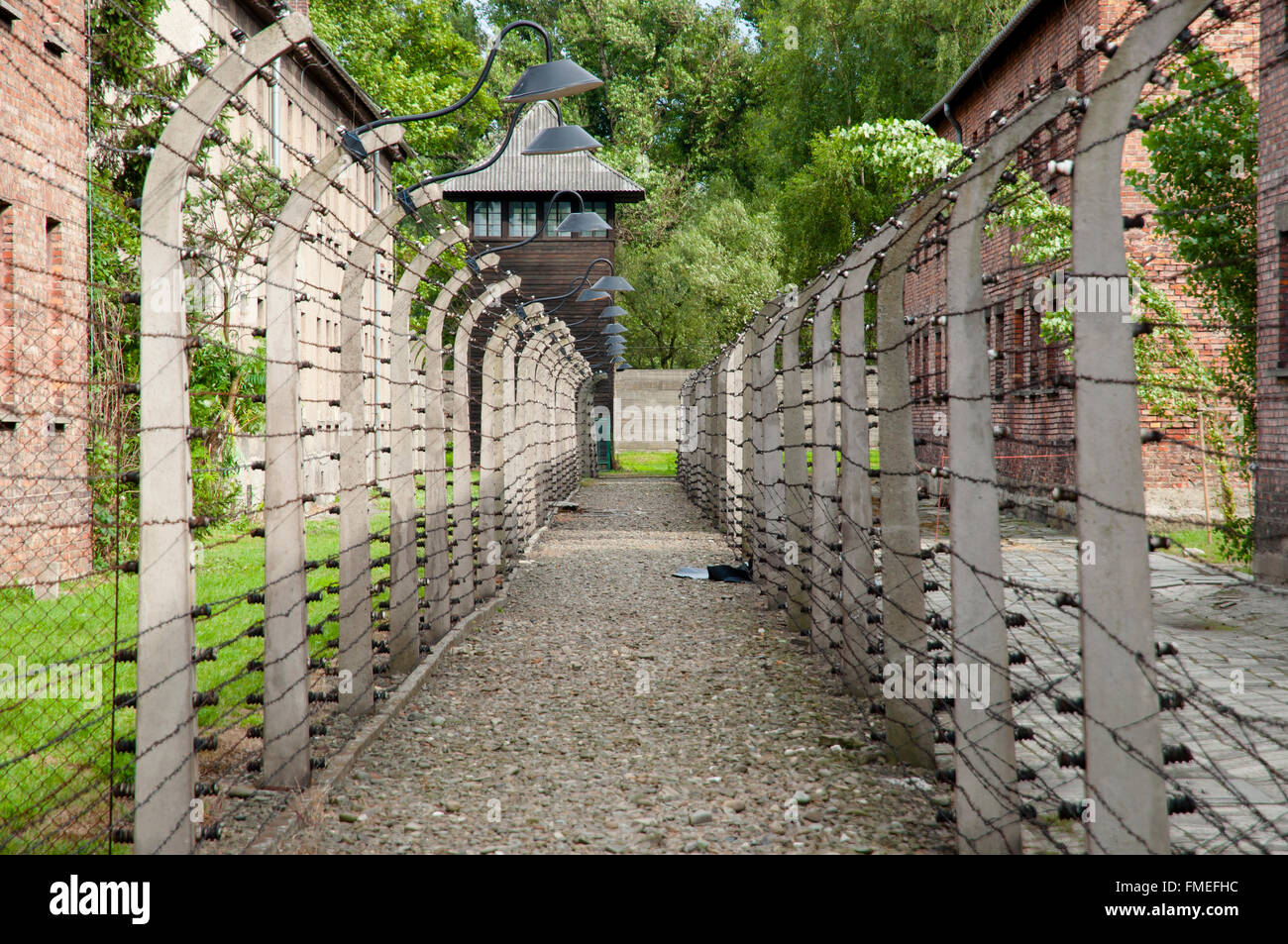 Campo di concentramento di Auschwitz - Polonia Foto Stock