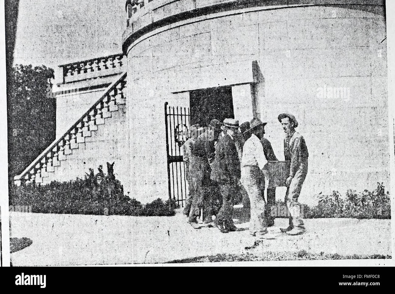 Un'immagine del 1871 raffigurante le conseguenze dell'assassinio di Abraham Lincoln, un evento che segnò un momento cruciale nella storia americana. Foto Stock