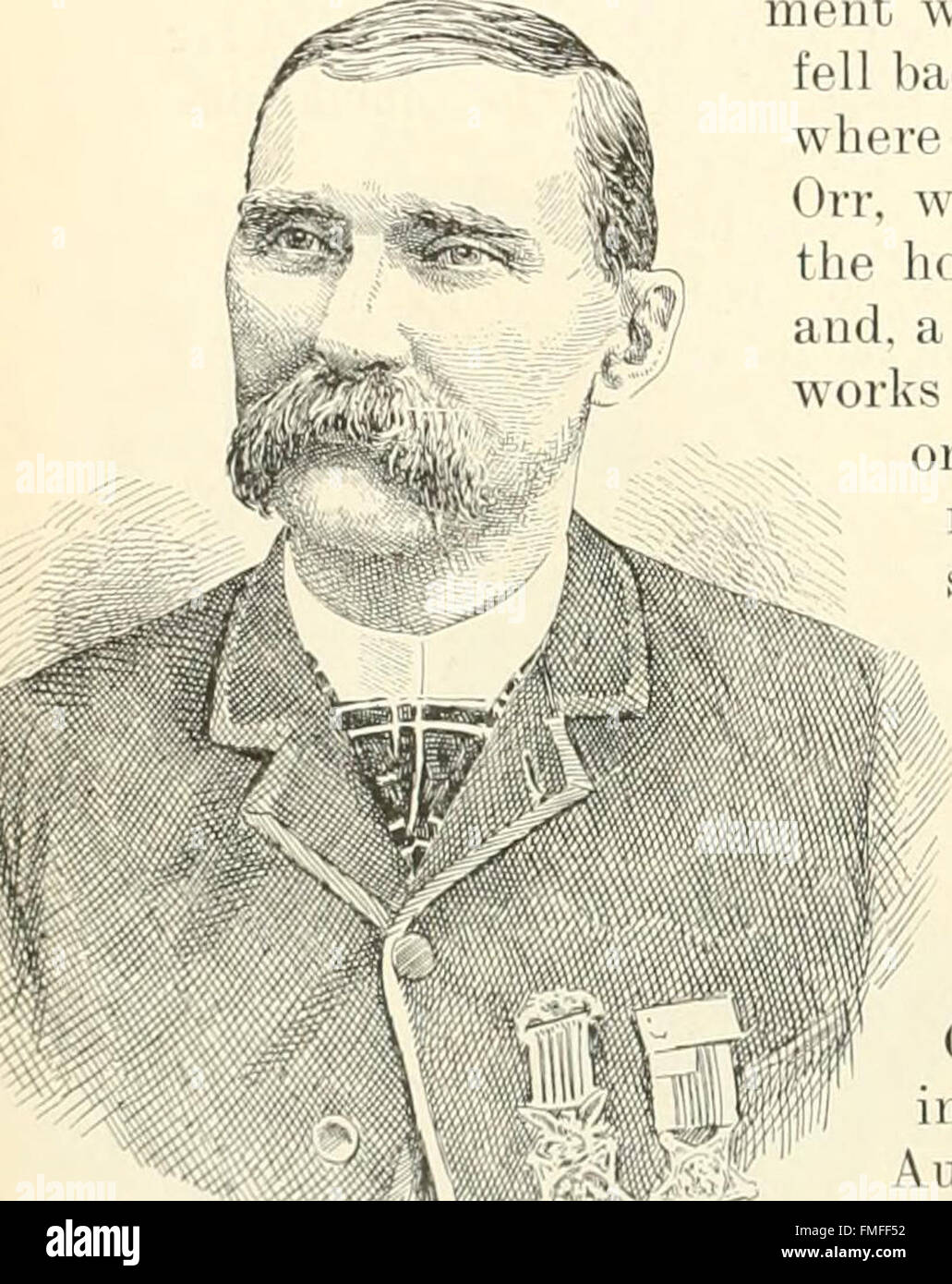 "The Story of American Heroism" (1897) raccoglie emozionanti racconti di prima mano sull'eroismo durante la guerra di secessione americana, raccontati dai vincitori delle medaglie e dai vincitori del Roll of Honor, mostrando avventure e battaglie personali. Foto Stock
