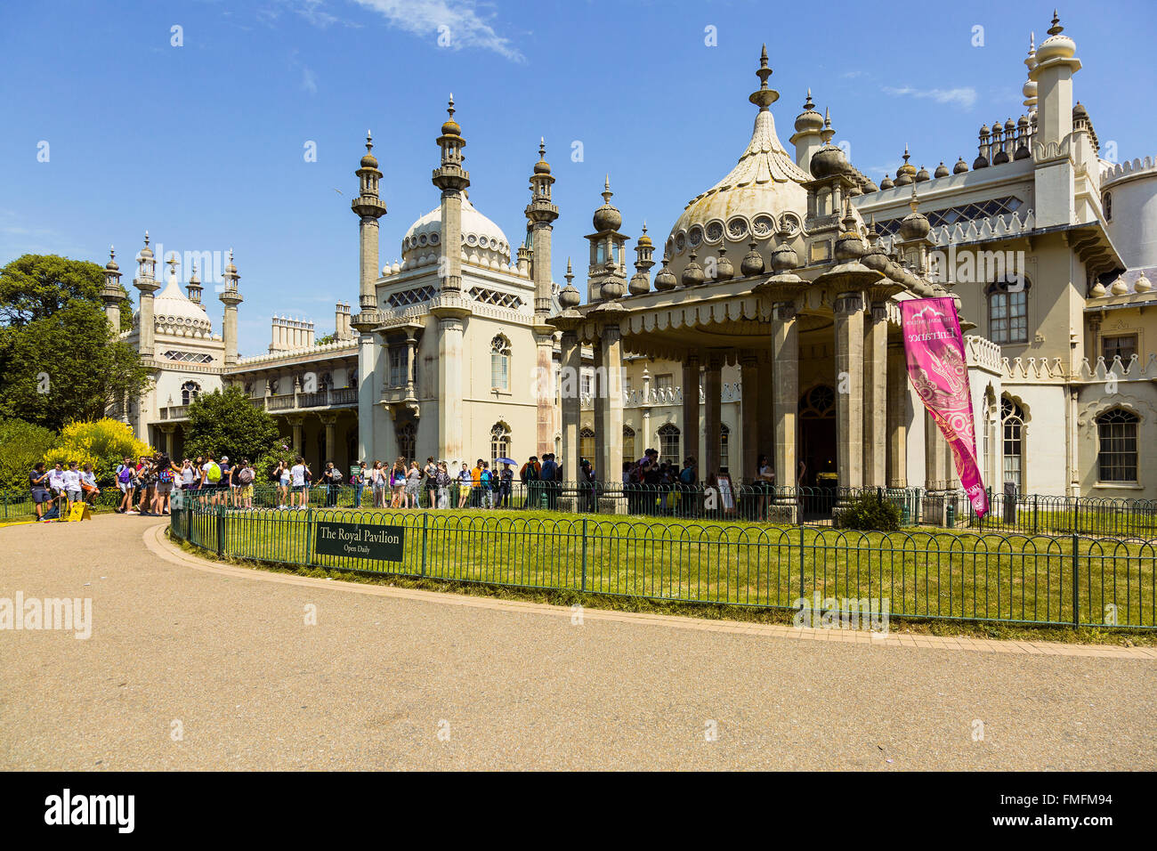 Brighton e Hove regency / Edwardian / architettura vittoriana, illustrante è passato. Il Royal Pavilion Regno Unito Foto Stock
