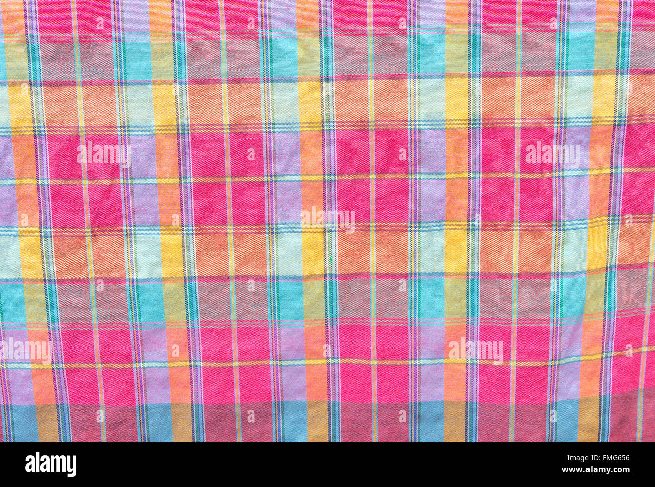 Colorato tessuto scott Foto Stock