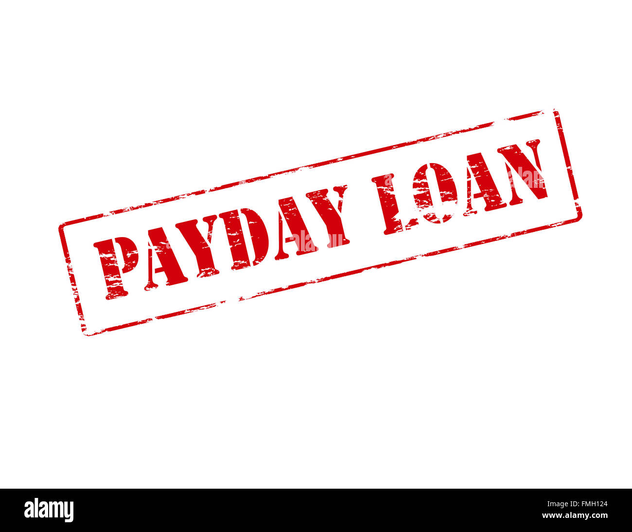 Timbro di gomma con il testo di essere fiera payday loan interno, illustrazione vettoriale Foto Stock