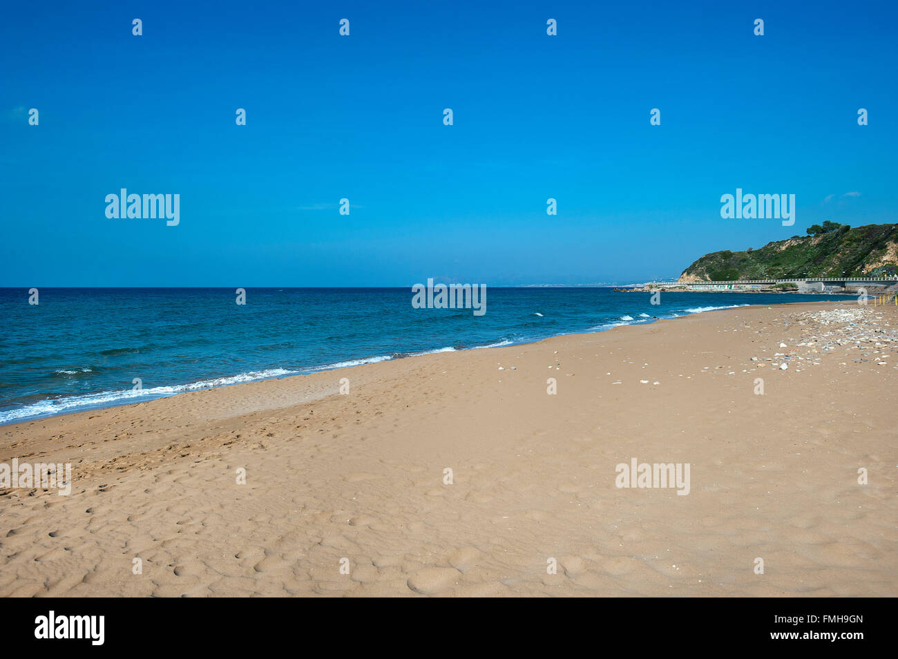 Aghia Marina Beach, Chania, Creta, Grecia Foto Stock