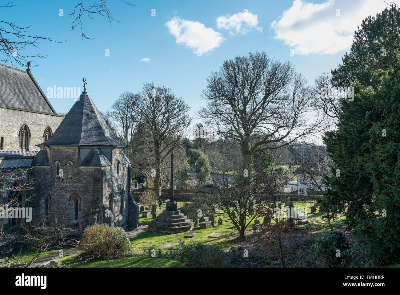 Llandaff Cathedral, Cardiff Foto Stock