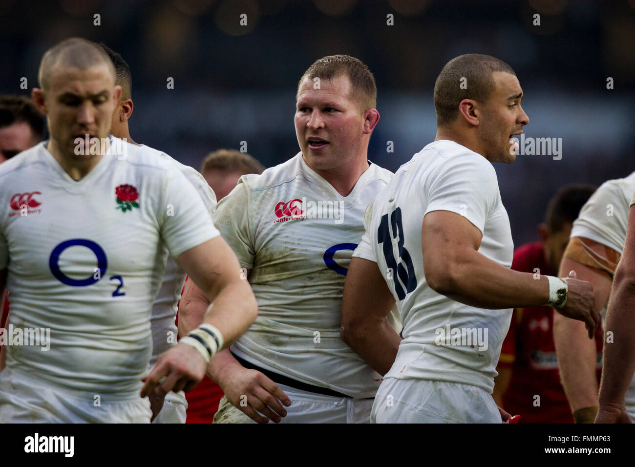 Twickenham, Londra, Regno Unito. Xii Mar, 2016. RBS 6 Nazioni campionati. Tra Inghilterra e Galles. Dylan Hartley di Inghilterra. Credito: Azione Sport Plus/Alamy Live News Foto Stock