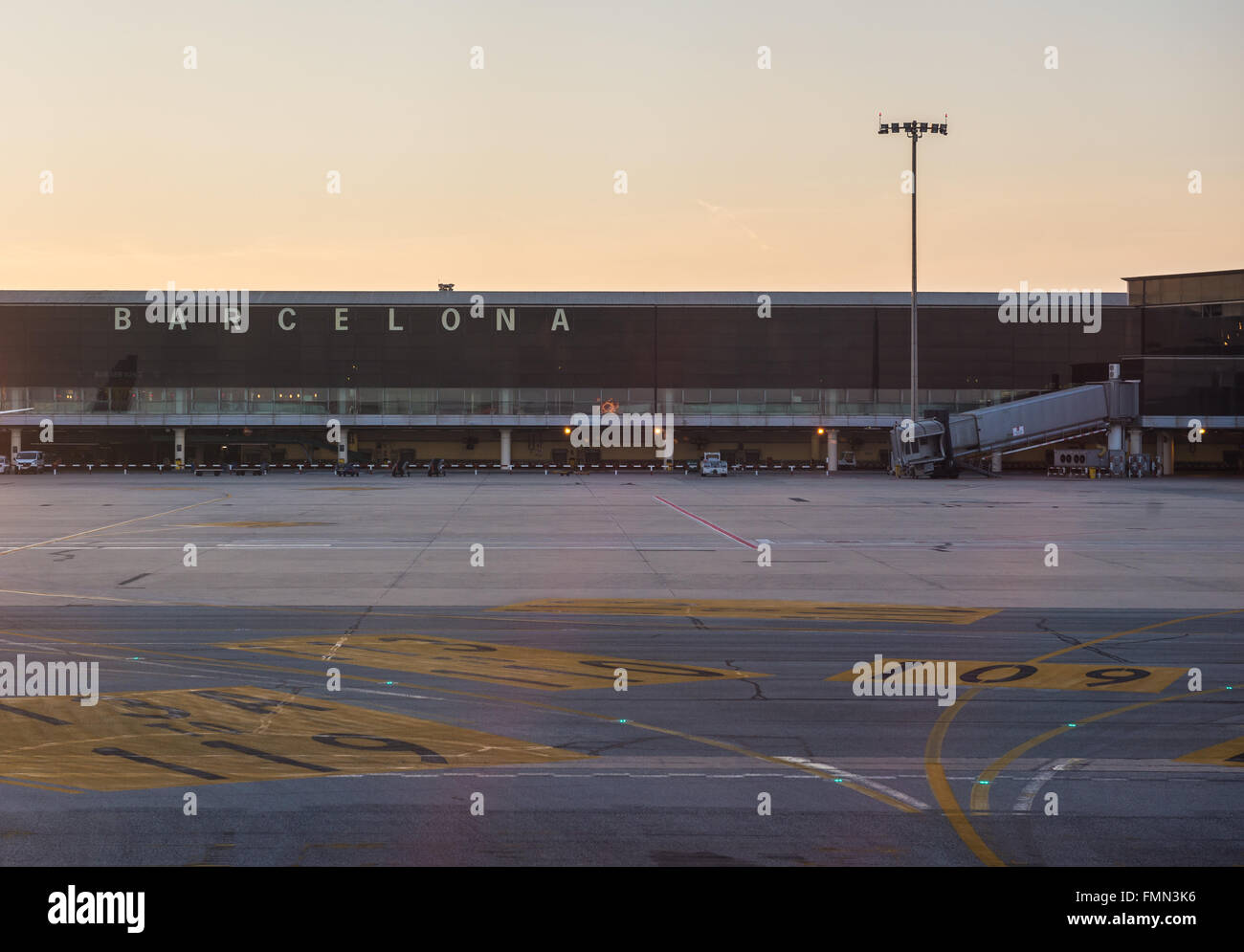 Aeroporto El Prat di Barcellona, Spagna Foto Stock